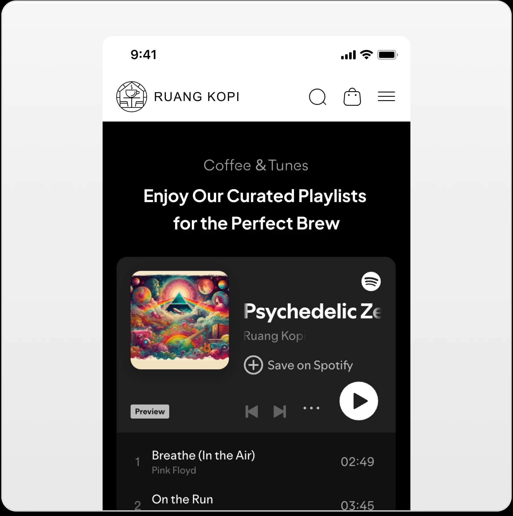 Ruang Kopi showcase 3